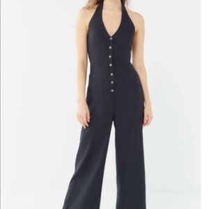 SOLD UO Black Halter Jumpsuit